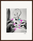Synch'd Hands Framed print 40x50 cm / 16x20″ Dark wood frame 56
