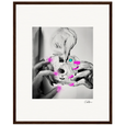 Synch'd Hands Framed print 40x50 cm / 16x20″ Dark wood frame 56