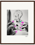 Synch'd Hands Framed print 40x50 cm / 16x20″ Dark wood frame 56