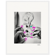 Synch'd Hands Framed print 40x50 cm / 16x20″ White frame 14