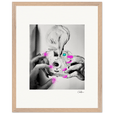 Synch'd Hands Framed print 40x50 cm / 16x20″ Wood frame 35