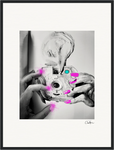 Synch'd Hands Framed print 45x60 cm / 18x24″ Black frame 65