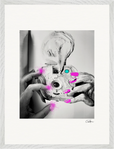 Synch'd Hands Framed print 45x60 cm / 18x24″ White frame 22
