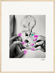 Synch'd Hands Framed print 45x60 cm / 18x24″ Wood frame 33