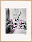 Synch'd Hands Framed print 45x60 cm / 18x24″ Wood frame 34