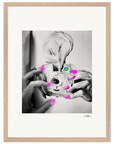 Synch'd Hands Framed print 45x60 cm / 18x24″ Wood frame 34