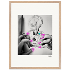 Synch'd Hands Framed print 45x60 cm / 18x24″ Wood frame 34