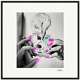 Synch'd Hands Framed print 50x50 cm / 20x20″ Black frame 62