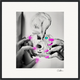 Synch'd Hands Framed print 50x50 cm / 20x20″ Black frame 62