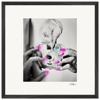Synch'd Hands Framed print 50x50 cm / 20x20″ Black frame 51