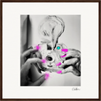 Synch'd Hands Framed print 50x50 cm / 20x20″ Dark wood frame 51