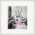 Synch'd Hands Framed print 50x50 cm / 20x20″ White frame 15