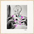Synch'd Hands Framed print 50x50 cm / 20x20″ Wood frame 30