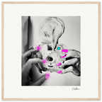Synch'd Hands Framed print 50x50 cm / 20x20″ Wood frame 30