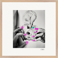 Synch'd Hands Framed print 50x50 cm / 20x20″ Wood frame 32