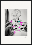 Synch'd Hands Framed print 50x70 cm / 20x28″ Black frame 70