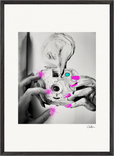 Synch'd Hands Framed print 50x70 cm / 20x28″ Black frame 56