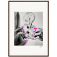 Synch'd Hands Framed print 50x70 cm / 20x28″ Dark wood frame 45