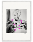 Synch'd Hands Framed print 50x70 cm / 20x28″ White frame 11