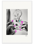 Synch'd Hands Framed print 50x70 cm / 20x28″ White frame 10