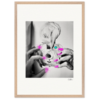 Synch'd Hands Framed print 50x70 cm / 20x28″ Wood frame 36