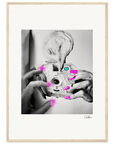 Synch'd Hands Framed print 50x70 cm / 20x28″ Wood frame 39