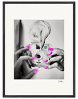 Synch'd Hands Framed print 60x80 cm / 24x32″ Black frame 63
