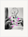 Synch'd Hands Framed print 60x80 cm / 24x32″ White frame 6