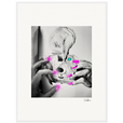 Synch'd Hands Framed print 60x80 cm / 24x32″ White frame 6