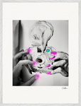 Synch'd Hands Framed print 60x80 cm / 24x32″ White frame 18