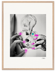 Synch'd Hands Framed print 60x80 cm / 24x32″ Wood frame 26
