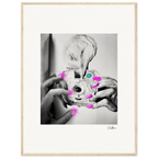 Synch'd Hands Framed print 60x80 cm / 24x32″ Wood frame 32