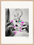Synch'd Hands Framed print 60x80 cm / 24x32″ Wood frame 26