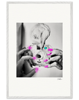 Synch'd Hands Framed print 60x90 cm / 24x36″ White frame 7