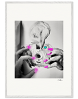 Synch'd Hands Framed print 70x100 cm / 28x40″ White frame 14