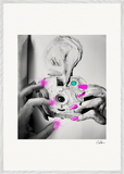 Synch'd Hands Framed print 70x100 cm / 28x40″ White frame 14