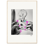 Synch'd Hands Framed print 70x100 cm / 28x40″ Wood frame 40