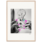Synch'd Hands Framed print 70x100 cm / 28x40″ Wood frame 29