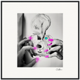 Synch'd Hands Framed print 70x70 cm / 28x28″ Black frame 61