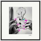 Synch'd Hands Framed print 70x70 cm / 28x28″ Black frame 61