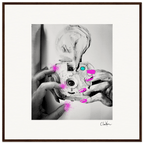 Synch'd Hands Framed print 70x70 cm / 28x28″ Dark wood frame 42