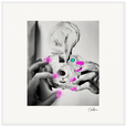 Synch'd Hands Framed print 70x70 cm / 28x28″ White frame