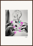 Synch'd Hands Framed print A1 (59.4 x 84.1 cm) Dark wood frame 44