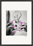 Synch'd Hands Framed print A2 (42 x 59.4 cm) Black frame 58