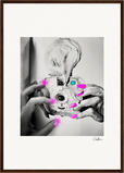 Synch'd Hands Framed print A2 (42 x 59.4 cm) Dark wood frame 50