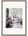 Synch'd Hands Framed print A2 (42 x 59.4 cm) Dark wood frame 50