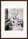 Synch'd Hands Framed print A3 (29.7 x 42 cm) Dark wood frame 43