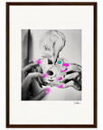 Synch'd Hands Framed print A3 (29.7 x 42 cm) Dark wood frame 43