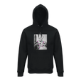 Synergy Synch'd Hands Organic Unisex Hoodie Black flat front