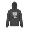 Synergy Synch'd Hands Organic Unisex Hoodie Grey Melange flat front
